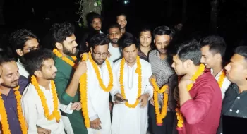 রাবি ছাত্রলীগ: ক্যাম্পাসে এসে যা বললেন নতুন সভাপতি-সম্পাদক